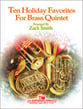 TEN HOLIDAY FAVORITES FOR BRASS QUINTET cover